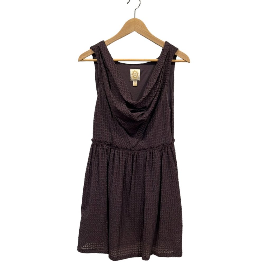 Anthropologie Rio Rao Purple Textured Mini Dress